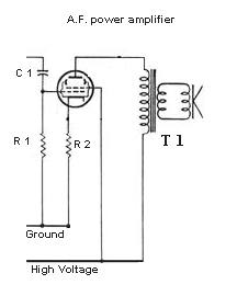A.F. power ampl.